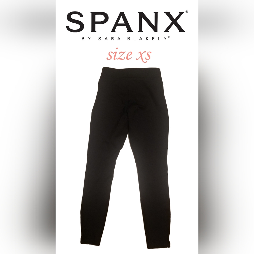 SPANX® Look At Me Now solid black leggings